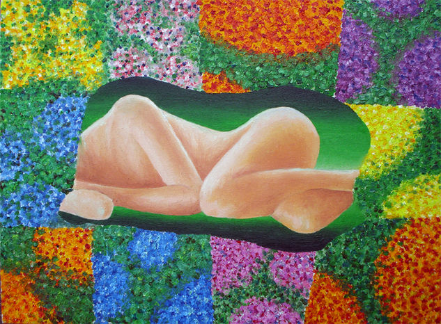 Vergel Vespertino Oil Canvas Nude Paintings