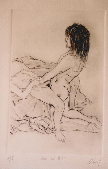 Ran dellit (Junto a la cama) Etching Process