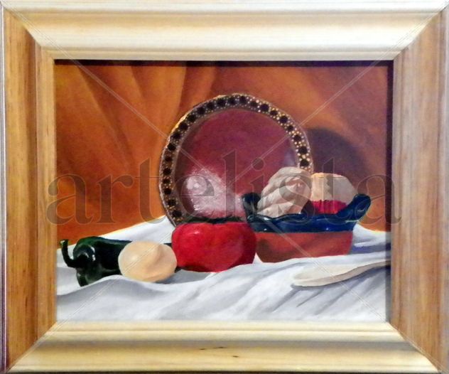 bodegón con pan de dulce