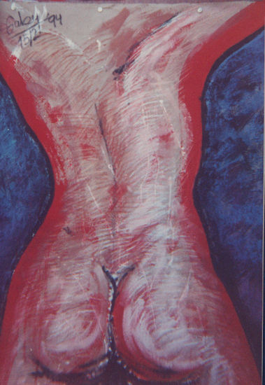 TOROS DE MUJER DE ESPALDA Oil Paper Nude Paintings