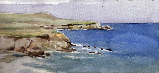 Costas de Manabí-Ecuador Watercolour Card Landscaping