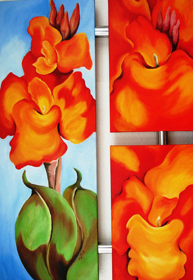 no calor do verao Oil Canvas Floral Painting