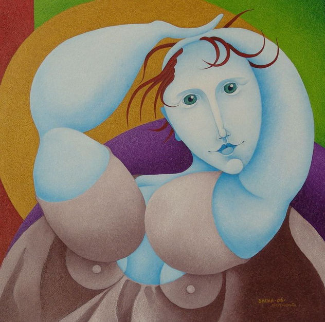 Mujer con brazos levantados