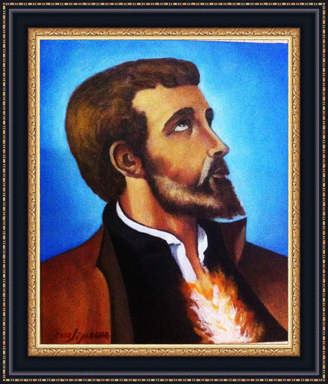 San Farncisco Javier Oil Canvas Figure Painting