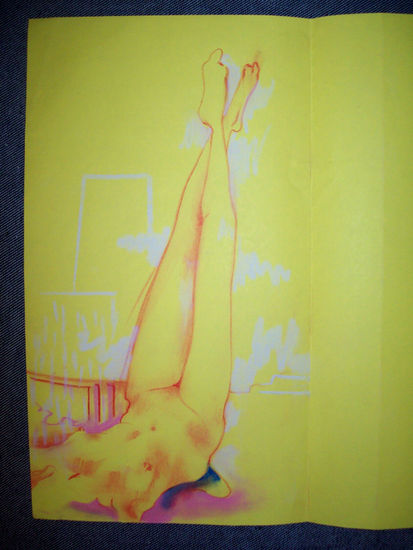 estudio 2012 Pastel Paper Figure Painting