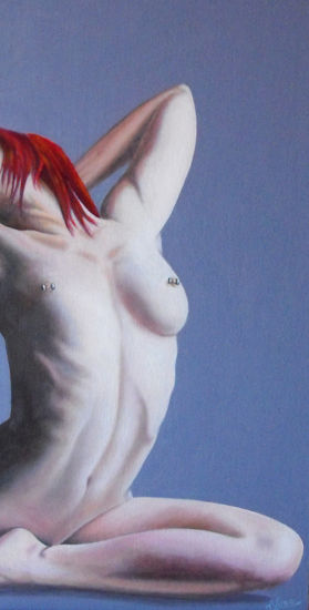 Desnudo, estudio realce de blanco Oil Panel Nude Paintings