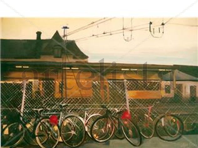 Estación de Uppsala Oil Canvas Landscaping