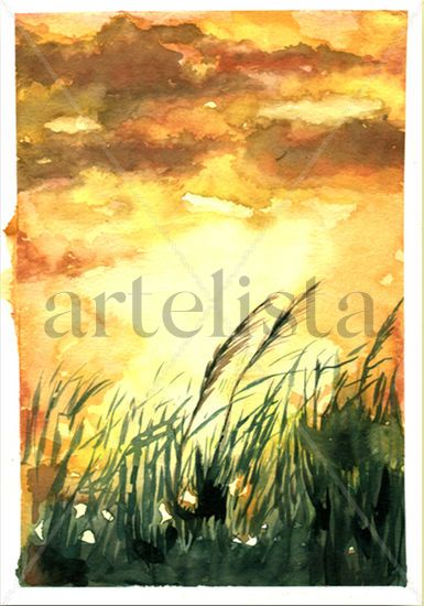 Lago Enrriquillo Watercolour Paper Landscaping