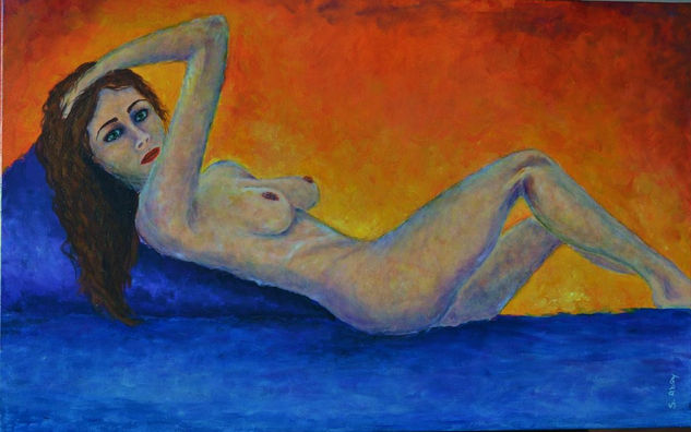 cambio Mixed media Canvas Nude Paintings