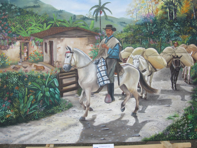 LOS MULEROS Oil Canvas Landscaping