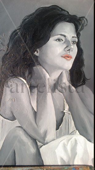 Retrato de María Oil Canvas Figure Painting