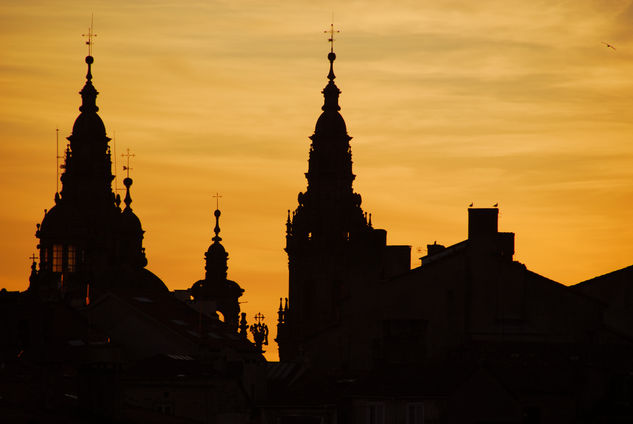 Atardecer en Compostela Arquitectura e interiorismo Color (Digital)