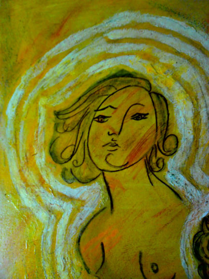 COMPOSICION VLAS.DANIELA. Acrylic Canvas Figure Painting