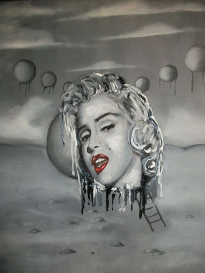 aparicion de Marilyn a medio derretir Oil Canvas Landscaping