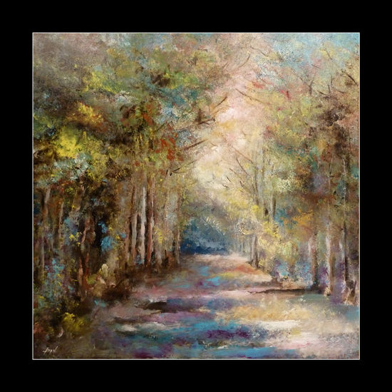 Paseo entre tilos. Palacio da Brejoeira. Monção Acrylic Canvas Landscaping