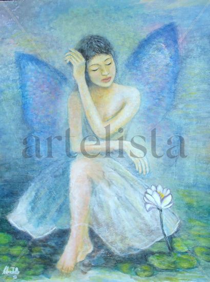 Sueños Acrylic Panel Figure Painting