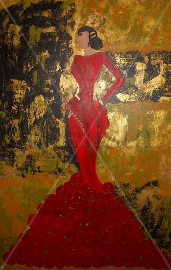 LA ZARZAMORA Acrylic Canvas Figure Painting