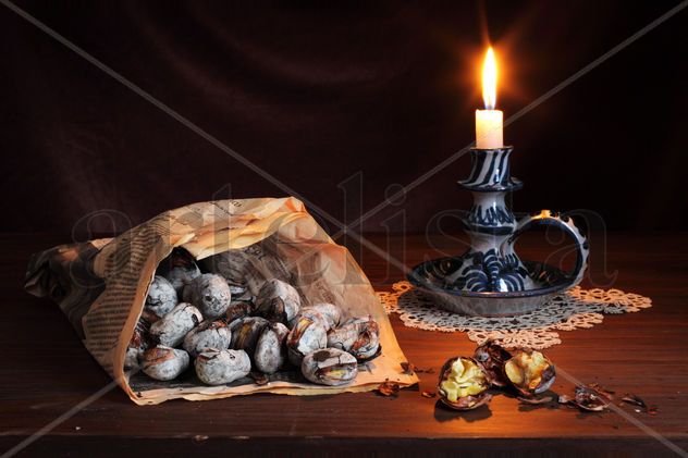 Castañas asadas