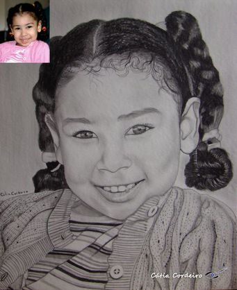 retrato Graphite Paper Portrait