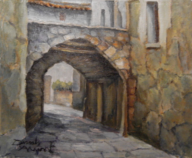 Calle de TORÁ. Oil Canvas Landscaping