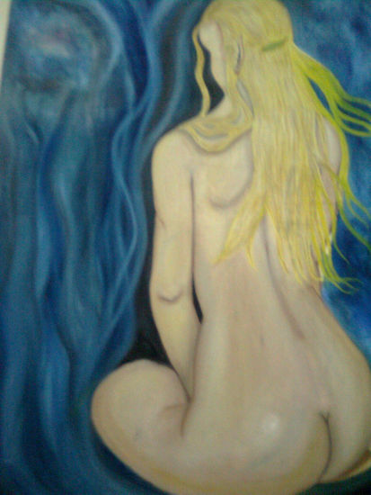 Deidad Elfica Oil Canvas Nude Paintings