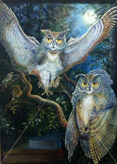 Romance Nocturno Oil Canvas Animals