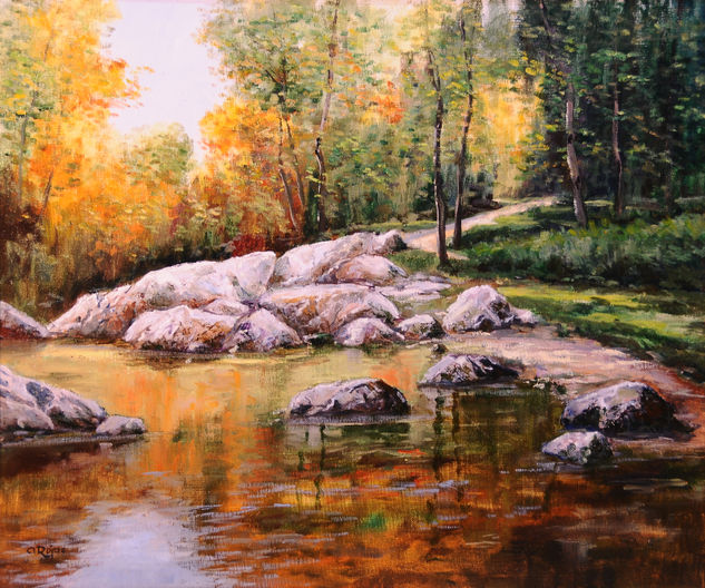 Rocas Oil Canvas Landscaping