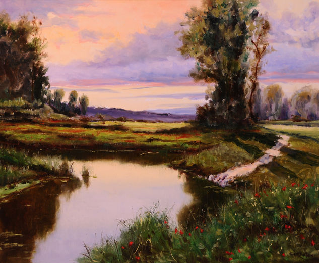 Atardecer Oil Canvas Landscaping