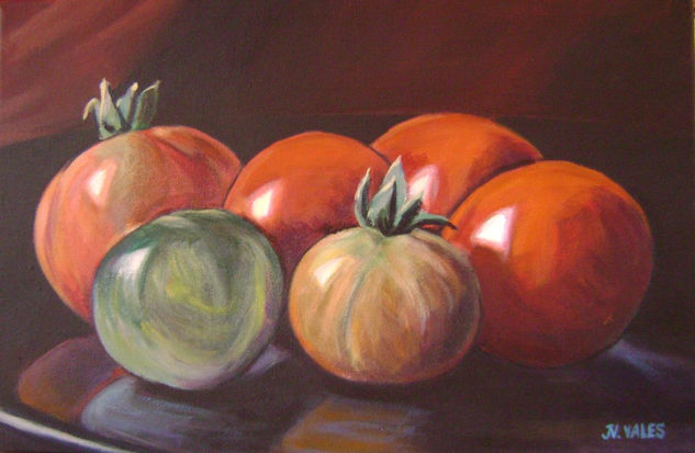 Tomates Acrylic Canvas Still Life Paintings