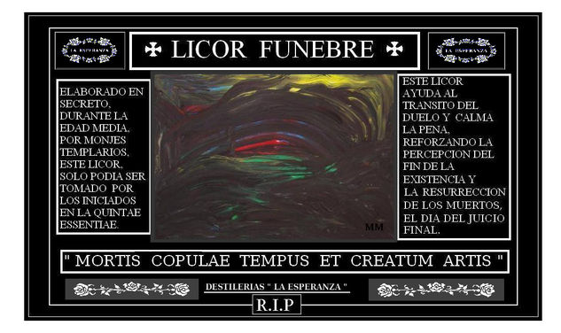 "LICOR FUNEBRE" Acrílico Papel Otros