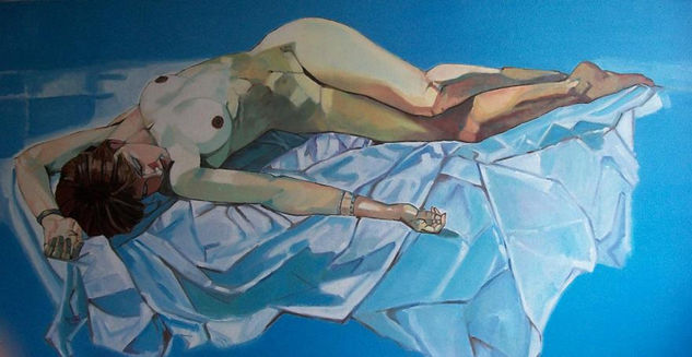 Desnudo, copia del original Oil Canvas Figure Painting