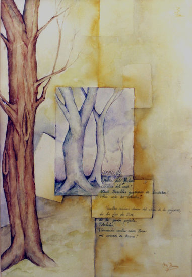 ARBOLES CAIDOS DEL AZUL Watercolour Paper Others