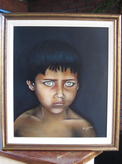 NIÑO CARBONERO Óleo Lienzo Retrato