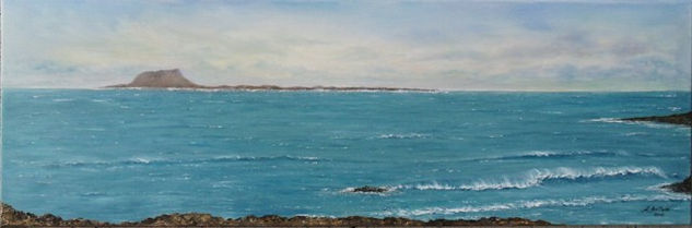 Isla de lobos 2 (Fuerteventura) Oil Canvas Marine Painting