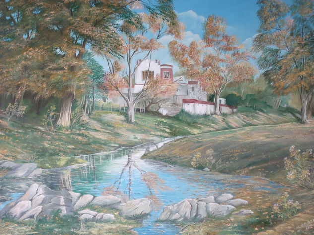 paisaje barrio el cañito alta gracia Oil Canvas Landscaping