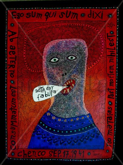 Acta est fabula - Mixed media Panel Others