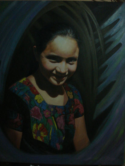 niña Óleo Lienzo Retrato