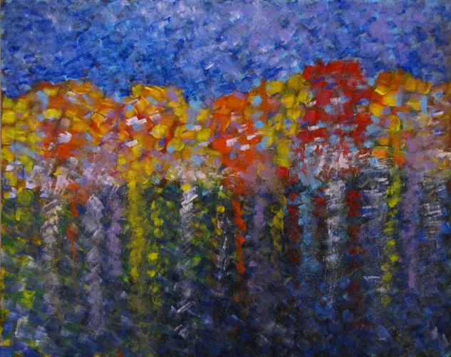 City lights Acrylic Canvas Landscaping