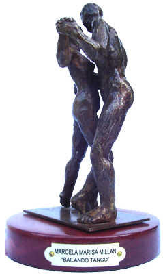 Bailando Tango Bronce Figurativa