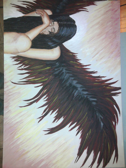 angel Acrylic Panel Figure Painting