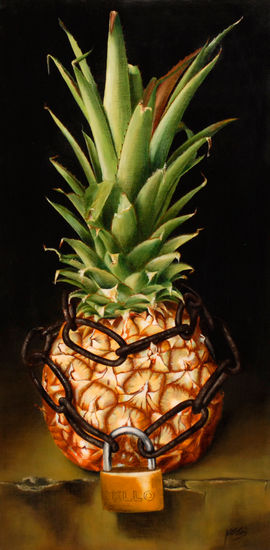 ni-piña Mixed media Canvas Still Life Paintings