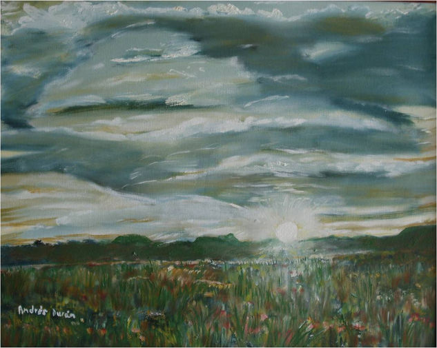 Amanecer en Canaima Oil Canvas Landscaping