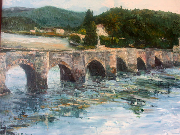 OJOS EN EL PUENTE Oil Canvas Landscaping