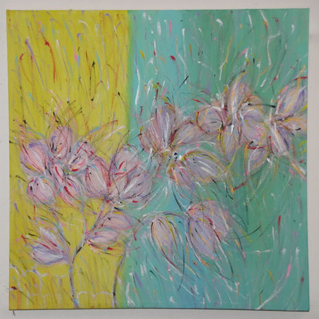 Flowers in the rain