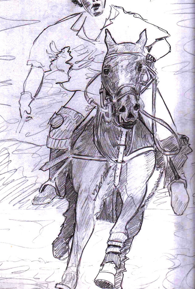 caballo a lapiz