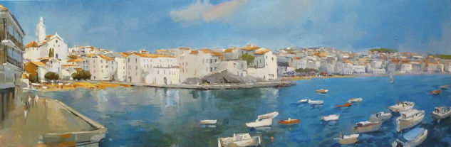 Cadaques Oil Canvas Marine Painting