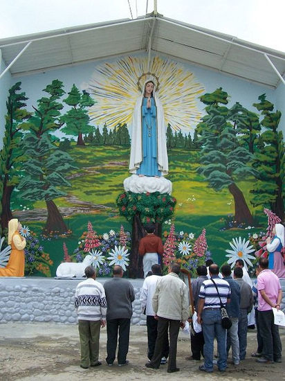 VIRGEN DE FÁTIMA Acrílico Otros Paisaje