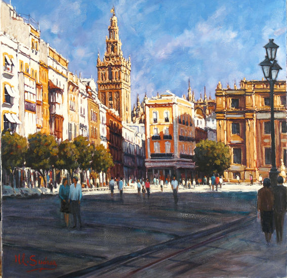 SEVILLA- Pª. SAN FRANCISCO Oil Canvas Landscaping