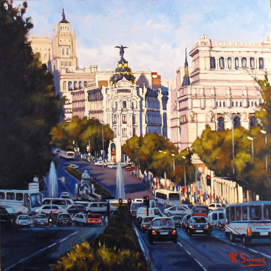 MADRID- ALCALA-CIBELES Oil Canvas Landscaping