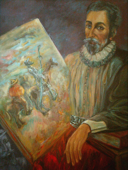 Cervantes Óleo Lienzo Otros